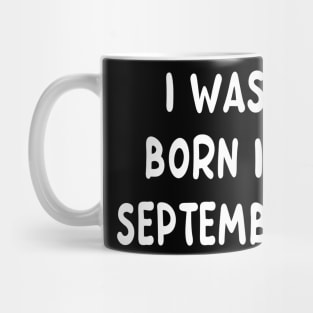 Typography Born In September Mug